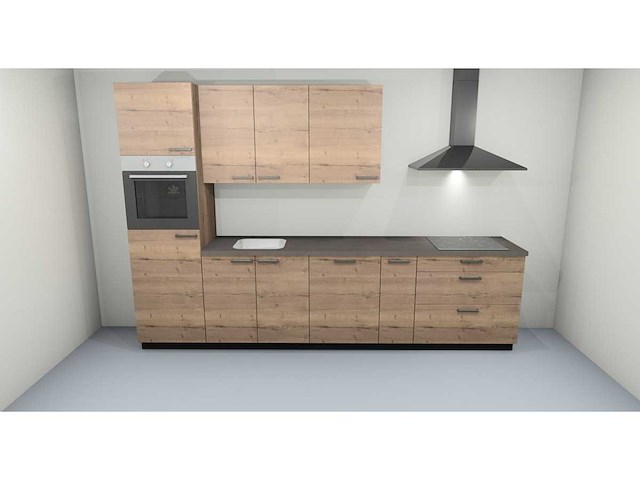 Nobilia - structura decor eiken havanna - keukenopstelling - afbeelding 11 van  16