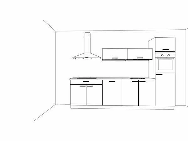 Nobilia - structura decor eiken nero - keuken opstelling - afbeelding 5 van  18