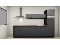 Nobilia - structura decor eiken nero - keuken opstelling - afbeelding 1 van  18