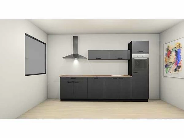 Nobilia - structura decor eiken nero - keuken opstelling - afbeelding 11 van  18