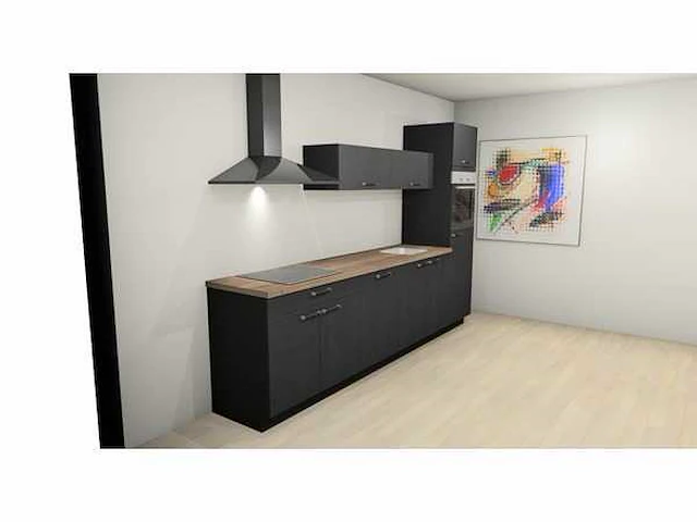 Nobilia - structura decor eiken nero - keuken opstelling - afbeelding 13 van  18
