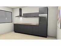 Nobilia - structura decor eiken nero - keukenopstelling - afbeelding 9 van  14
