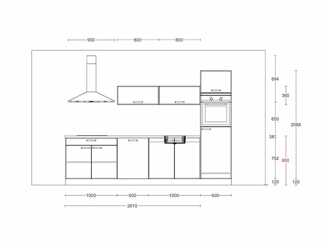 Nobilia - structura decor eiken nero - keukenopstelling - afbeelding 12 van  14