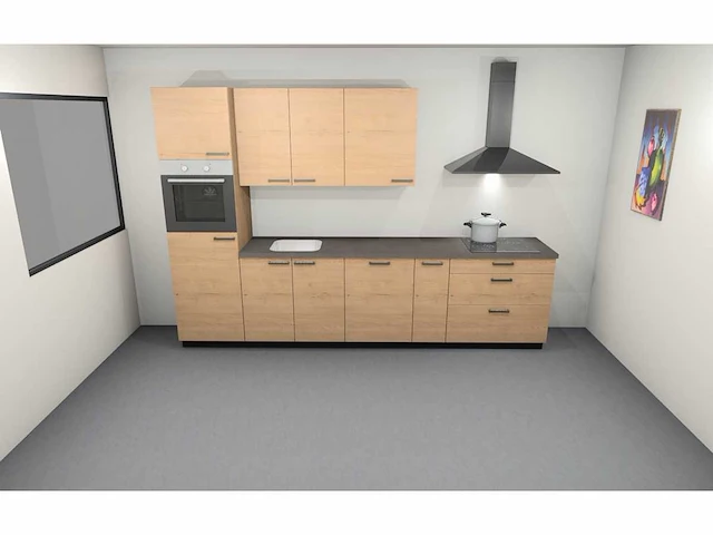 Nobilia - structura decor eiken sierra - keuken opstelling - afbeelding 11 van  18