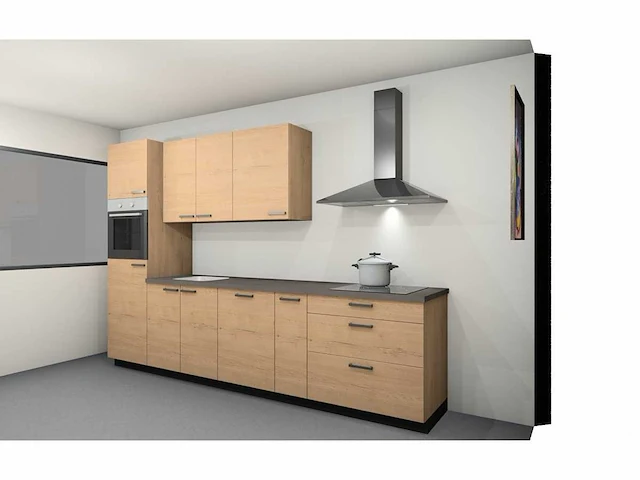 Nobilia - structura decor eiken sierra - keuken opstelling - afbeelding 13 van  18