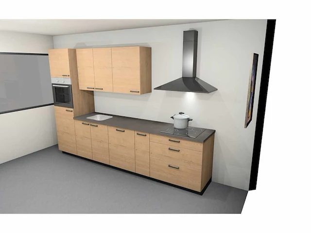 Nobilia - structura decor eiken sierra - keuken opstelling - afbeelding 14 van  18