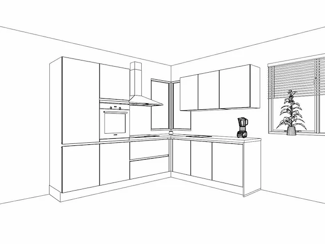 Nobilia - structura decor noten milano - keukenopstelling - afbeelding 5 van  21