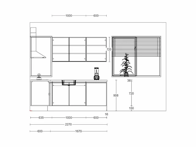 Nobilia - structura decor noten milano - keukenopstelling - afbeelding 13 van  21