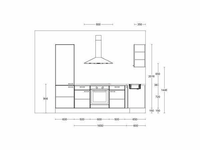Nobilia - touch alpin mat wit - keuken opstelling - afbeelding 3 van  18
