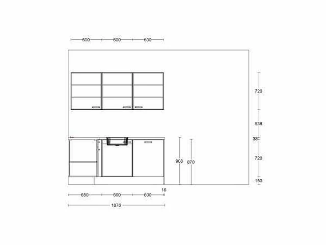 Nobilia - touch alpin mat wit - keuken opstelling - afbeelding 18 van  18
