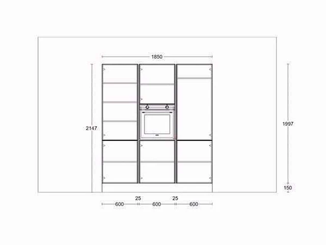 Nobilia - touch laklaminaat zwart supermat - kitchen arrangement - afbeelding 13 van  21