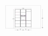 Nobilia - touch laklaminaat zwart supermat - kitchen arrangement - afbeelding 13 van  21
