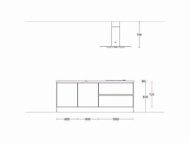 Nobilia - touch laklaminaat zwart supermat - kitchen arrangement - afbeelding 14 van  21