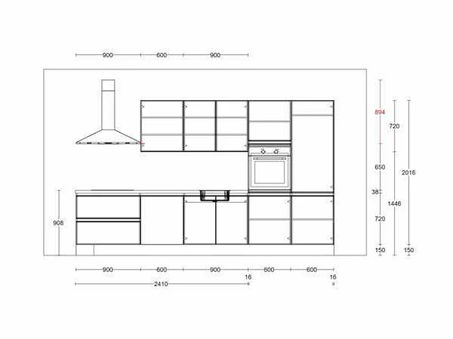 Nobilia - touch zwart - keukenopstelling - afbeelding 2 van  16