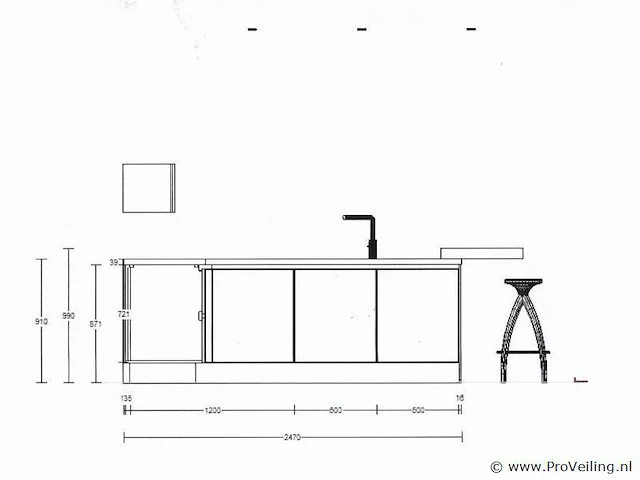 Nobilia -bosch hoek/eilandkeuken met apparatenwand - afbeelding 48 van  52