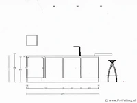 Nobilia -bosch hoek/eilandkeuken met apparatenwand - afbeelding 48 van  52