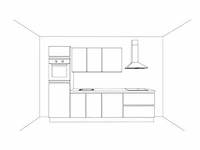 Nobilia decor beton schiefergrijs recht opgestelde keuken - afbeelding 5 van  23