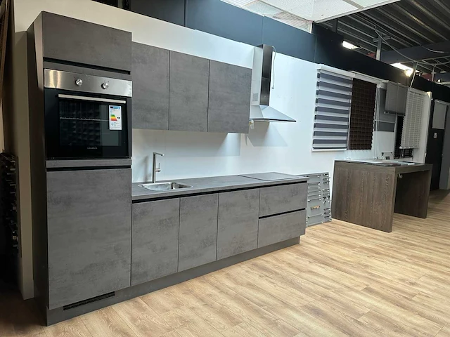 Nobilia decor beton schiefergrijs recht opgestelde keuken - afbeelding 12 van  23