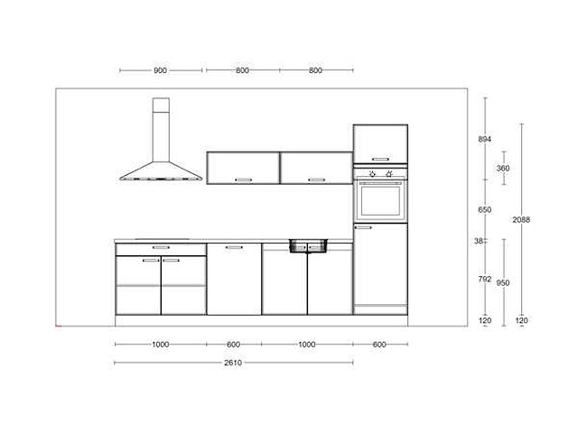 Nobilia decor eiken havanna recht keuken - afbeelding 23 van  24