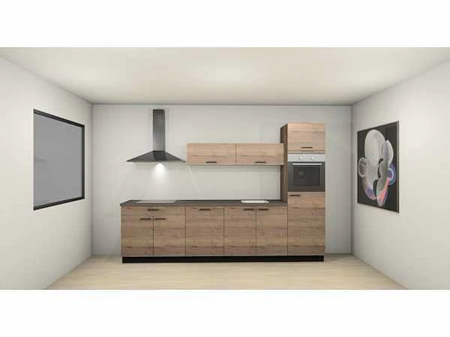 Nobilia decor eiken havanna rechte keuken - afbeelding 1 van  23