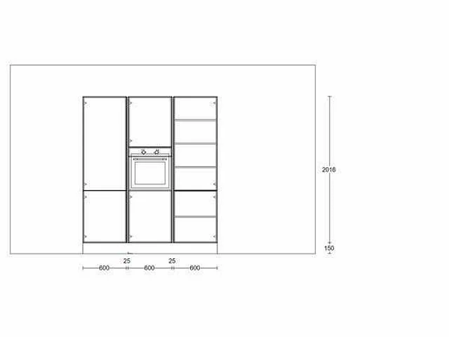 Nobilia eilandkeuken met kastenwand - afbeelding 2 van  31