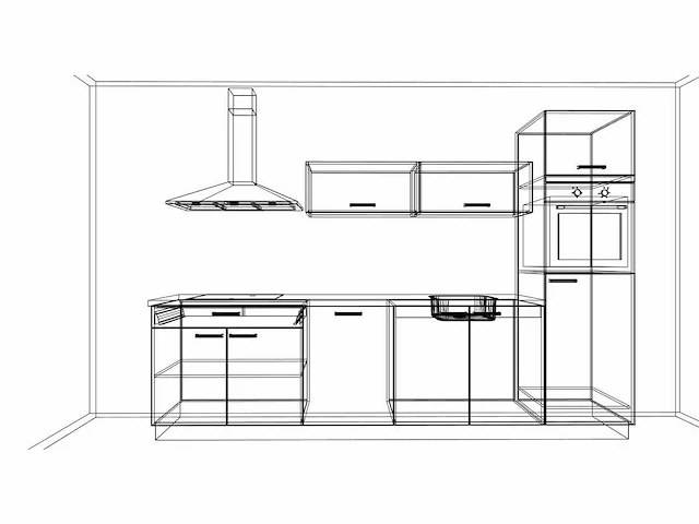 Nobilia flash wit hoogglans recht keuken - afbeelding 2 van  19