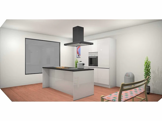 Nobilia focus lak alpin wit ultrahoogglans eiland keuken - afbeelding 16 van  22