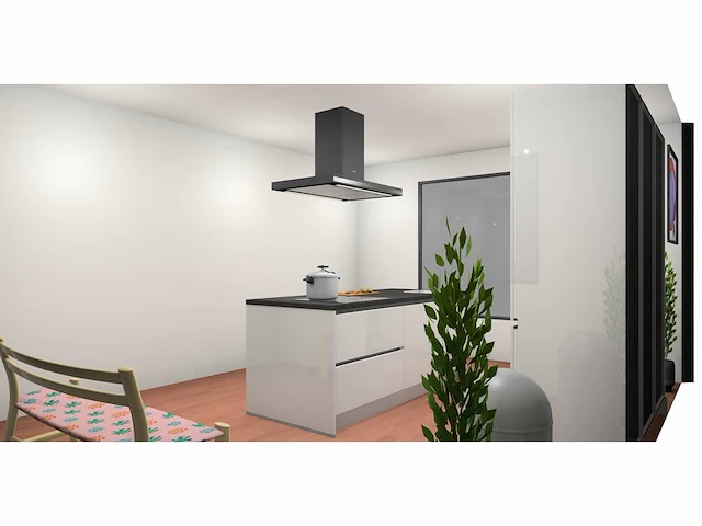 Nobilia focus lak alpin wit ultrahoogglans eiland keuken - afbeelding 17 van  22