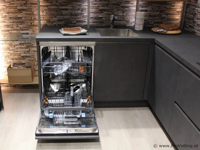 Nobilia hoekkeuken met apparatenwand 566 stone art - afbeelding 13 van  41