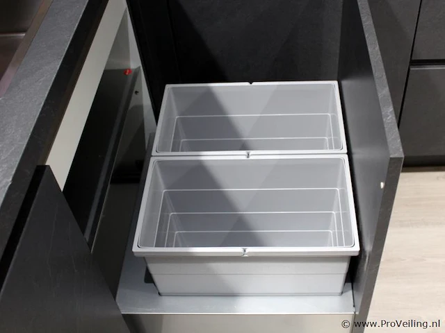 Nobilia hoekkeuken met apparatenwand 566 stone art - afbeelding 16 van  41