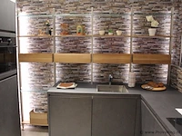 Nobilia hoekkeuken met apparatenwand 566 stone art - afbeelding 30 van  41