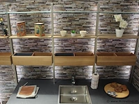 Nobilia hoekkeuken met apparatenwand 566 stone art - afbeelding 35 van  41