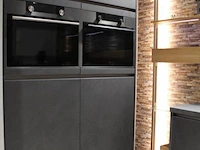 Nobilia hoekkeuken met apparatenwand 566 stone art - afbeelding 37 van  41