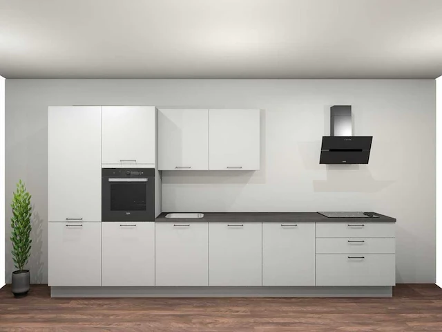 Nobilia laser alpin wit rechte keuken - afbeelding 1 van  22