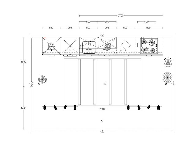 Nobilia laser decor zwart beton rechte keuken - afbeelding 10 van  25