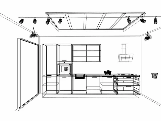 Nobilia laser decor zwart beton rechte opstelling - afbeelding 21 van  23