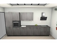 Nobilia laser decor zwart beton rechte opstelling - afbeelding 17 van  22