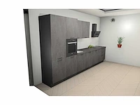 Nobilia laser decor zwart beton rechte opstelling - afbeelding 19 van  22