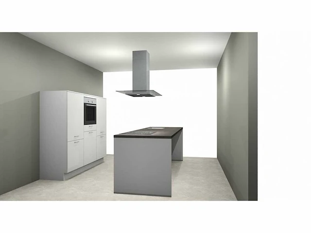 Nobilia laser mat wit eiland keuken - afbeelding 15 van  28