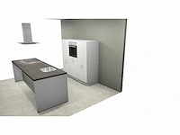 Nobilia laser wit eilandkeuken met kastenwand - afbeelding 11 van  27