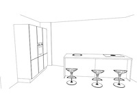 Nobilia riva beton grijs eilandkeuken met kastenwand - afbeelding 6 van  18