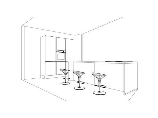 Nobilia riva beton grijs eilandkeuken met kastenwand - afbeelding 7 van  18