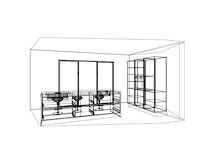 Nobilia riva beton grijs eilandkeuken met kastenwand - afbeelding 8 van  18