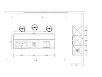 Nobilia riva beton grijs eilandkeuken met kastenwand - afbeelding 9 van  18