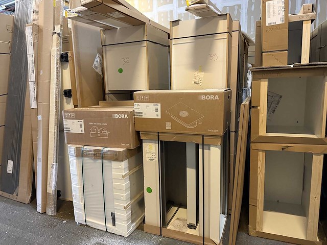 Nobilia riva beton grijs eilandkeuken met kastenwand - afbeelding 10 van  18