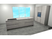 Nobilia riva beton grijs eilandkeuken met kastenwand - afbeelding 12 van  18