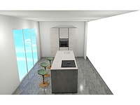 Nobilia riva beton grijs eilandkeuken met kastenwand - afbeelding 13 van  18