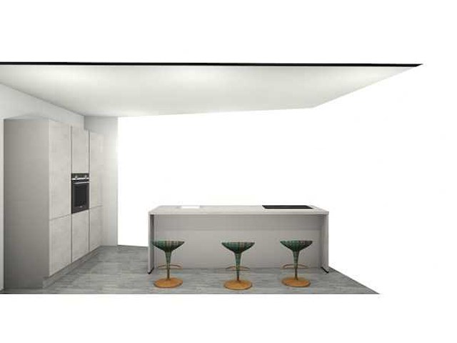 Nobilia riva beton grijs eilandkeuken met kastenwand - afbeelding 14 van  18