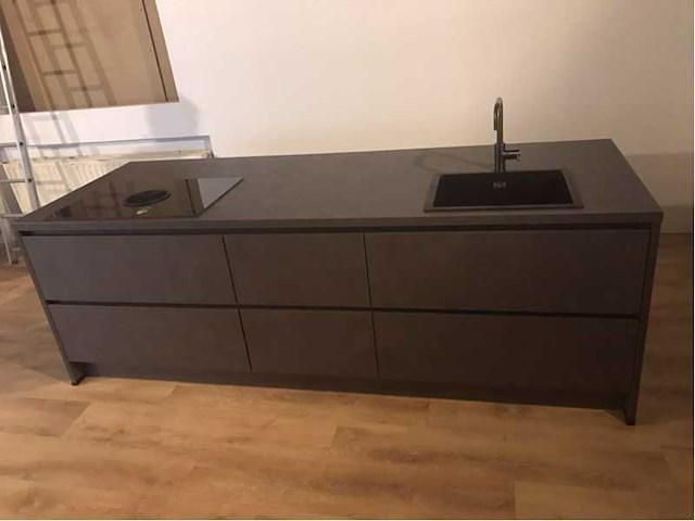 Nobilia riva decor beton terra grijs eiland keuken - afbeelding 20 van  25