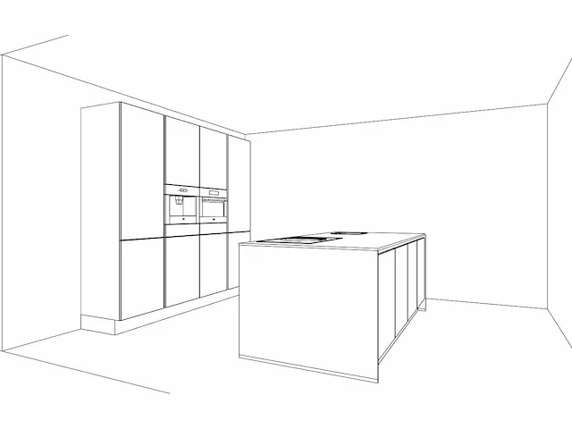 Nobilia senso mat wit eiland keuken - afbeelding 5 van  28